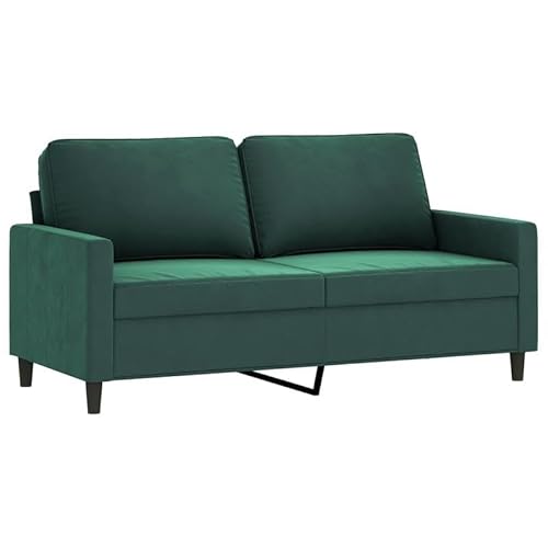 2-Sitzer-Sofa Dunkelgrün 140 cm Samt - Futon für Wohnzimmer & kleine Räume, bequem & platzsparend, modernes Design von Eleganz