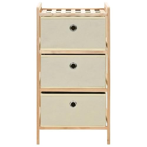 3er-Set Stoffkörbe Kommode aus Zedernholz - Beige Wohnzimmermöbel Set, Stauraum Lösung für Kleidung, Spielzeug oder Deko, Natürliches Design für EIN gemütliches Zuhause 3er-Set Stoffkörbe Kommode aus Zedernholz - Beige Wohnzimmermöbel Set, Stauraum Lösung für Kleidung, Spielzeug oder Deko, Natürliches Design für EIN gemütliches Zuhause von Eleganz