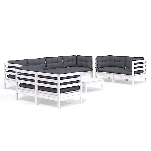 9-TLG. Garten-Lounge-Set aus Kiefer Massivholz mit Kissen | Langlebiges Outdoor-Möbel für Terrasse & Garten | Bequeme Sitzgruppe für Erholung im Freien 9-TLG. Garten-Lounge-Set aus Kiefer Massivholz mit Kissen | Langlebiges Outdoor-Möbel für Terrasse & Garten | Bequeme Sitzgruppe für Erholung im Freien von Eleganz