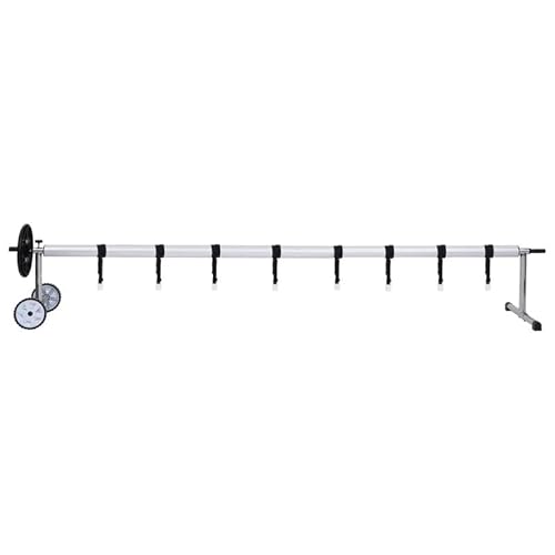 Aufrollvorrichtung für Poolabdeckung mit Edelstahlbasis - Robust & Langlebig für Poolabdeckungen - Einfache Montage & Wartung - Ideal für Garten & Schwimmbad von Eleganz