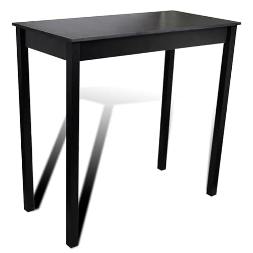 Bar Set mit 4 Hockern - Modernes Essgruppe für Küche oder Wohnzimmer - Platzsparend & Stabil - Schwarz Bar Set mit 4 Hockern - Modernes Essgruppe für Küche oder Wohnzimmer - Platzsparend & Stabil - Schwarz von Eleganz