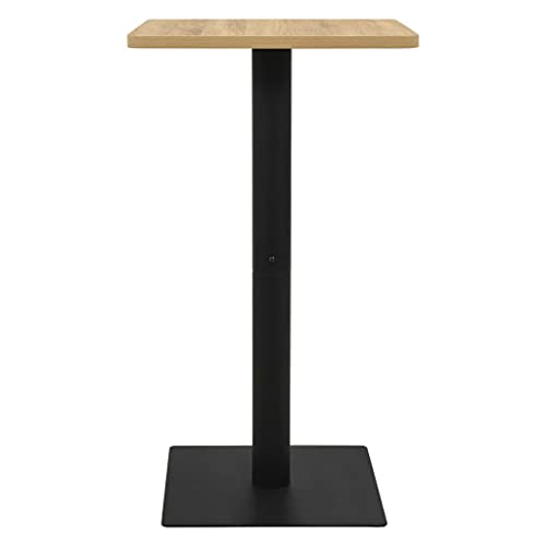 Bistrotisch 60x60x107 cm Eichefarben - Moderner Tisch aus Melamin-Spanplatte & Stahl für Küche, Wohnzimmer oder Balkon - Stabil & pflegeleicht - Ideal für kleine Räume Bistrotisch 60x60x107 cm Eichefarben - Moderner Tisch aus Melamin-Spanplatte & Stahl für Küche, Wohnzimmer oder Balkon - Stabil & pflegeleicht - Ideal für kleine Räume von Eleganz