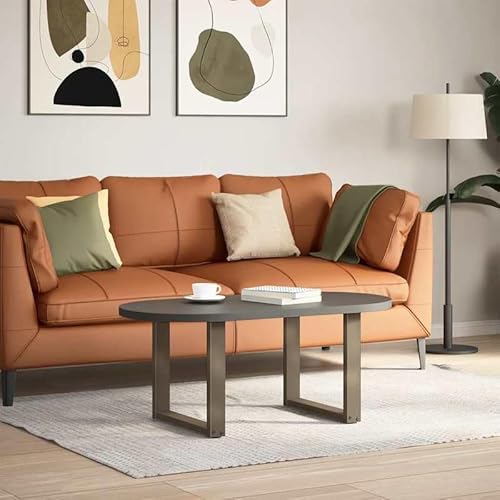 Couchtischbeine U-Form 2 STK. aus pulverbeschichtetem Stahl – Naturstahl 50x(42-43) cm – Stabile & langlebige Möbelbeine für Sofatische – Einfache Montage & modernes Design von Eleganz