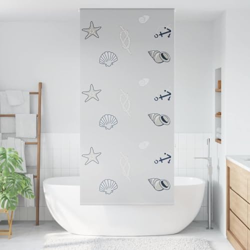 Duschrollo 110x240 cm für Bad & Küche, PEVA Material, wasserabweisend & langlebig, einfach zu reinigen, stilvoll & funktional von Eleganz