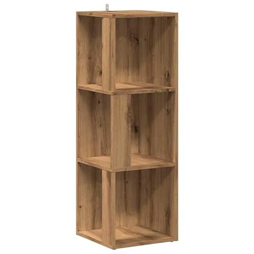 Eckregal Artisan-Eiche 33x33x100 cm - Wohnzimmermöbel-Sets aus Holzwerkstoff, Platzsparend & Stilvoll für Kleine Räume - Moderne Regallösung von Eleganz