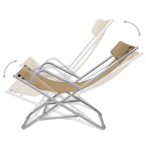 Eleganz 2 STK. Liegestühle aus pulverbeschichtetem Stahlrahmen & PVC-Sitz - Langlebig & Komfortabel für Garten & Balkon Eleganz 2 STK. Liegestühle aus pulverbeschichtetem Stahlrahmen & PVC-Sitz - Langlebig & Komfortabel für Garten & Balkon von Eleganz