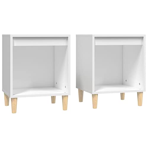 Eleganz 2 STK. Nachttische Weiß 40x35x50 cm aus Holzwerkstoff - Modern & Langlebig, Perfekt für Schlafzimmer und kleine Räume Eleganz 2 STK. Nachttische Weiß 40x35x50 cm aus Holzwerkstoff - Modern & Langlebig, Perfekt für Schlafzimmer und kleine Räume von Eleganz