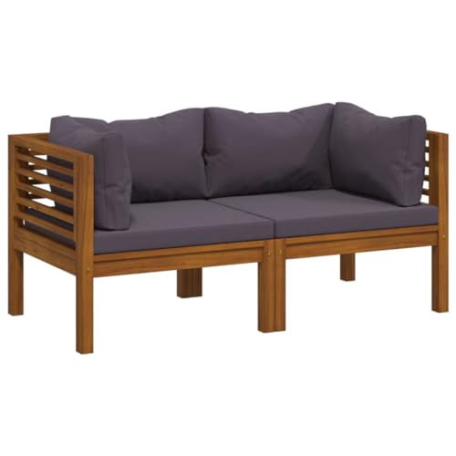 Eleganz 2-Sitzer Gartensofa aus Massivholz Akazie mit Kissen – Langlebiges Gartenmöbel für Terrasse und Balkon – Bequeme Outdoor-Sitzgruppe Eleganz 2-Sitzer Gartensofa aus Massivholz Akazie mit Kissen – Langlebiges Gartenmöbel für Terrasse und Balkon – Bequeme Outdoor-Sitzgruppe von Eleganz