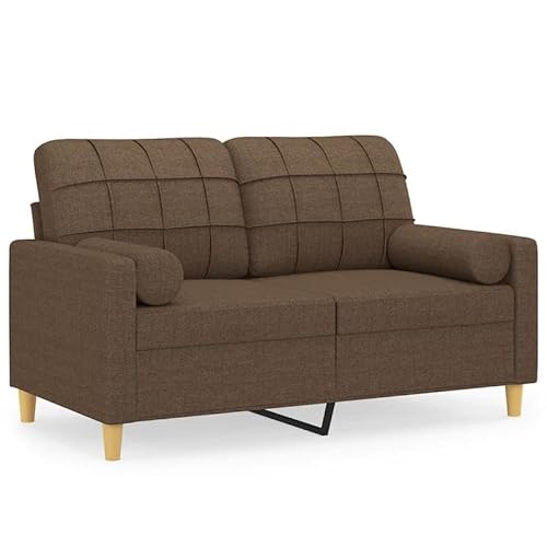 Eleganz 2-Sitzer-Sofa Braun 120 cm – Futon für Wohnzimmer oder Büro mit bequemer Sitzfläche und stylischen Zierkissen, platzsparend für kleine Räume Eleganz 2-Sitzer-Sofa Braun 120 cm – Futon für Wohnzimmer oder Büro mit bequemer Sitzfläche und stylischen Zierkissen, platzsparend für kleine Räume von Eleganz