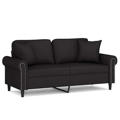 Eleganz 2-Sitzer Sofa Futon 140 cm Samt Schwarz mit Zierkissen – Kompaktes Wohnzimmer-Sofa für kleine Räume, bequem & stylisch Eleganz 2-Sitzer Sofa Futon 140 cm Samt Schwarz mit Zierkissen – Kompaktes Wohnzimmer-Sofa für kleine Räume, bequem & stylisch von Eleganz