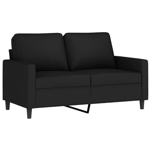 Eleganz 2-TLG. Futon Sofagarnitur mit Kissen - Moderne Samtoptik in Schwarz, Platzsparend für kleine Wohnungen, Bequem & Langlebig - Ideal für Wohnzimmer oder Schlafzimmer von Eleganz