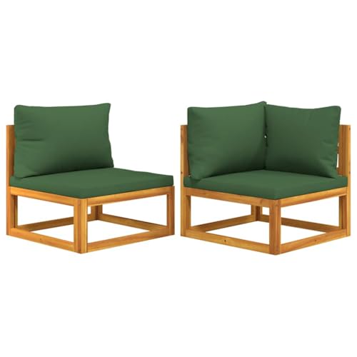 Eleganz 2-TLG. Garten-Sofa-Set mit Kissen aus Akazien-Massivholz, ölbehandelt – Langlebiges und stilvolles Gartensitzmöbel für Terrasse und Garten Eleganz 2-TLG. Garten-Sofa-Set mit Kissen aus Akazien-Massivholz, ölbehandelt – Langlebiges und stilvolles Gartensitzmöbel für Terrasse und Garten von Eleganz