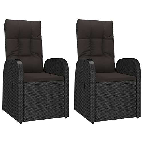 Eleganz 2er-Set Garten-Liegestühle mit Auflagen aus PE-Rattan & pulverbeschichtetem Stahl - Langlebig & Wetterfest - Perfekt für Terrasse & Garten Eleganz 2er-Set Garten-Liegestühle mit Auflagen aus PE-Rattan & pulverbeschichtetem Stahl - Langlebig & Wetterfest - Perfekt für Terrasse & Garten von Eleganz