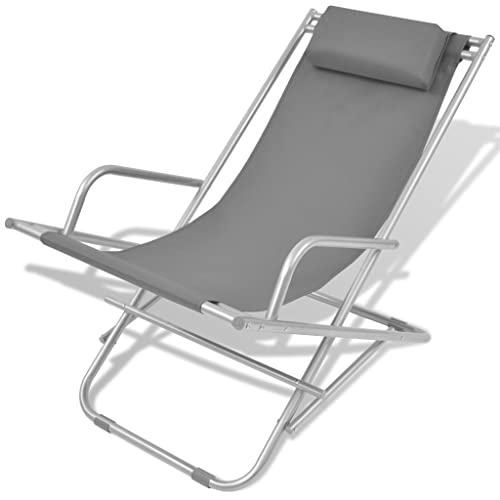 Eleganz 2er Set Liegestühle aus pulverbeschichtetem Stahlrahmen & PVC-Sitz - Perfekt für Gartenbetten, langlebig & pflegeleicht von Eleganz