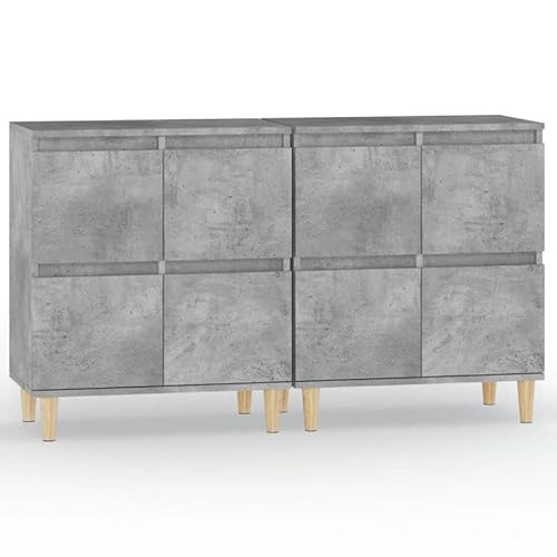 Eleganz 2er Set Sideboard Betongrau 60x35x70 cm | Wohnzimmermöbel-Set aus Holzwerkstoff | Stilvolles Stauraum-Lösung für Moderne Wohnzimmer Eleganz 2er Set Sideboard Betongrau 60x35x70 cm | Wohnzimmermöbel-Set aus Holzwerkstoff | Stilvolles Stauraum-Lösung für Moderne Wohnzimmer von Eleganz