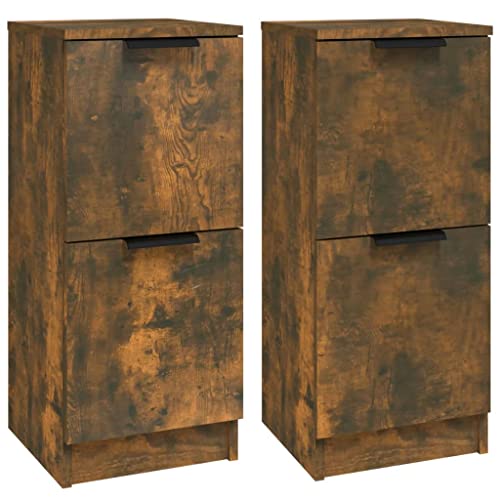 Eleganz 2er Set Sideboard Räuchereiche 30x30x70 cm | Wohnzimmermöbel aus Holzwerkstoff | Stilvolle Aufbewahrung für kleine Räume | Langlebig und modern Eleganz 2er Set Sideboard Räuchereiche 30x30x70 cm | Wohnzimmermöbel aus Holzwerkstoff | Stilvolle Aufbewahrung für kleine Räume | Langlebig und modern von Eleganz
