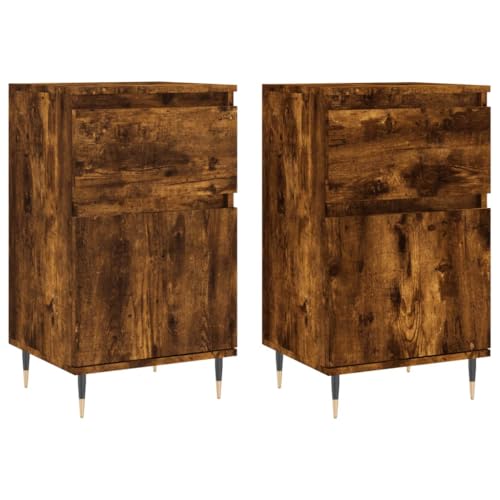 Eleganz 2er Set Sideboards Räuchereiche 40x35x70 cm - Modernes Wohnzimmermöbel-Set aus Holzwerkstoff, Stauraum Lösung für kleine Räume Eleganz 2er Set Sideboards Räuchereiche 40x35x70 cm - Modernes Wohnzimmermöbel-Set aus Holzwerkstoff, Stauraum Lösung für kleine Räume von Eleganz