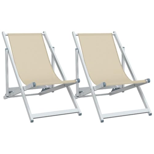 Eleganz 2er Set Strandstühle Klappbar aus Aluminium & Textilene - Leicht & Robust für Garten, Terrasse & Strand Eleganz 2er Set Strandstühle Klappbar aus Aluminium & Textilene - Leicht & Robust für Garten, Terrasse & Strand von Eleganz