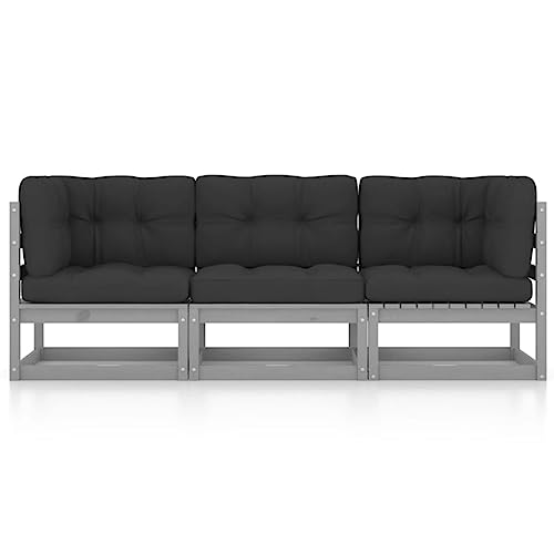 Eleganz 3-Sitzer-Gartensofa aus massivem Kiefernholz mit Polyester-Kissen – Langlebig & stilvoll für Terrasse & Garten Eleganz 3-Sitzer-Gartensofa aus massivem Kiefernholz mit Polyester-Kissen – Langlebig & stilvoll für Terrasse & Garten von Eleganz