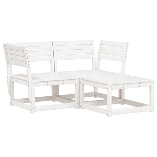 Eleganz 3-TLG. Garten-Sofagarnitur aus massivem Kiefernholz - Weiß, langlebig & wetterfest - Perfekt für Terrasse & Garten Eleganz 3-TLG. Garten-Sofagarnitur aus massivem Kiefernholz - Weiß, langlebig & wetterfest - Perfekt für Terrasse & Garten von Eleganz