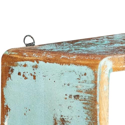 Eleganz 3-TLG. Würfel-Wandregal-Set aus recyceltem Massivholz - Modernes Regal für Wohnzimmer & Büro - Nachhaltig & stabil - Platzsparend & stylisch Eleganz 3-TLG. Würfel-Wandregal-Set aus recyceltem Massivholz - Modernes Regal für Wohnzimmer & Büro - Nachhaltig & stabil - Platzsparend & stylisch von Eleganz