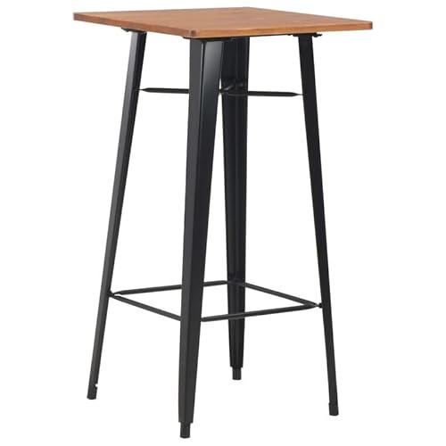 Eleganz 3-teiliges Bar-Set aus pulverbeschichtetem Stahl - Modernes Hochtisch-Set für Küche, Wohnzimmer oder Garten - Langlebig & Stilvoll von Eleganz