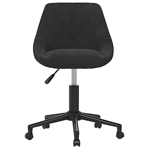 Eleganz 4 Drehbare Esszimmerstühle Schwarz Samt - Moderne Drehstühle für Wohnzimmer & Essbereich - Bequeme Ottomans mit 360° Drehfunktion Eleganz 4 Drehbare Esszimmerstühle Schwarz Samt - Moderne Drehstühle für Wohnzimmer & Essbereich - Bequeme Ottomans mit 360° Drehfunktion von Eleganz