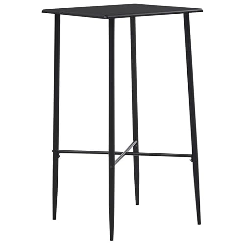 Eleganz 5-TLG. Bar-Set aus MDF mit PVC-Beschichtung (Tischplatte) & pulverbeschichtetem Stahl (Beine) - Modernes Essgruppen-Set für Küche, Wohnzimmer oder Balkon - Langlebig & pflegeleicht von Eleganz