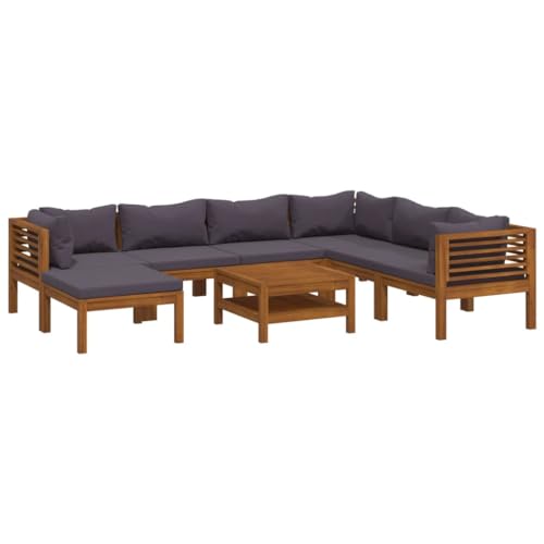 Eleganz 8-TLG. Garten-Lounge-Set mit Auflage | Massivholz Akazie mit Ölfinish | 100% Polyester | Langlebig & Pflegeleicht | Perfekt für Terrasse & Garten Eleganz 8-TLG. Garten-Lounge-Set mit Auflage | Massivholz Akazie mit Ölfinish | 100% Polyester | Langlebig & Pflegeleicht | Perfekt für Terrasse & Garten von Eleganz