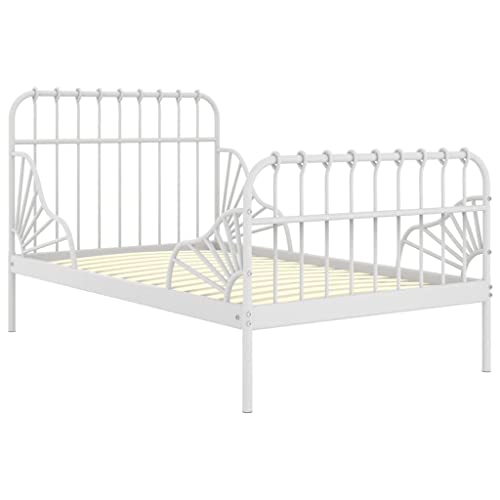 Eleganz Ausziehbett Weiß Metall 80x130/200 cm - Platzsparendes Kinderbett oder Gästebett mit stabilem Metallrahmen - Ideal für kleine Räume und Mehrfamilienhäuser Eleganz Ausziehbett Weiß Metall 80x130/200 cm - Platzsparendes Kinderbett oder Gästebett mit stabilem Metallrahmen - Ideal für kleine Räume und Mehrfamilienhäuser von Eleganz