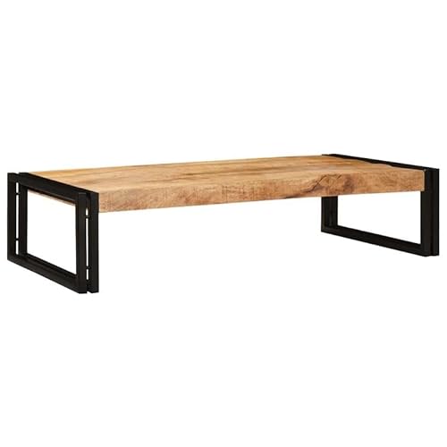 Eleganz Badezimmer Regal aus Massivholz Mango & Eisen 100x50x23 cm - Stilvolles Badregal mit Stauraum für Handtücher & Pflegeprodukte - Langlebig & Stilvoll für Ihr Badezimmer von Eleganz