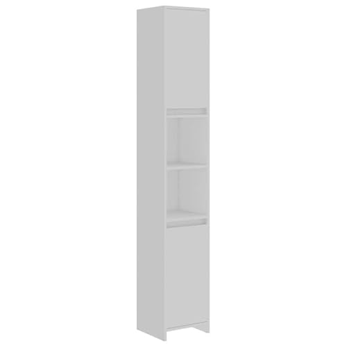 Eleganz Badezimmerschrank Weiß 30x30x183,5 cm aus Holzwerkstoff - Platzsparender Badschrank mit geräumigem Stauraum für Handtücher & Pflegeprodukte - Modernes Design für kleine Bäder Eleganz Badezimmerschrank Weiß 30x30x183,5 cm aus Holzwerkstoff - Platzsparender Badschrank mit geräumigem Stauraum für Handtücher & Pflegeprodukte - Modernes Design für kleine Bäder von Eleganz