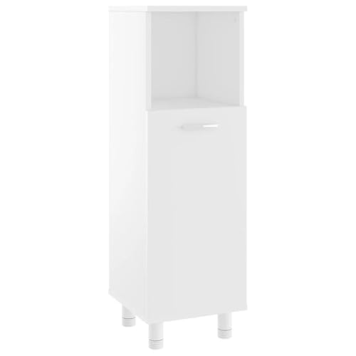 Eleganz Badezimmerschrank aus Holzwerkstoff 30x30x95 cm in Weiß - Moderner Badezimmer-Schrank für kleine Räume, langlebig & stilvoll Eleganz Badezimmerschrank aus Holzwerkstoff 30x30x95 cm in Weiß - Moderner Badezimmer-Schrank für kleine Räume, langlebig & stilvoll von Eleganz