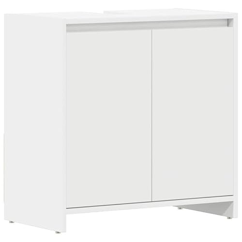 Eleganz Badezimmerschrank aus Holzwerkstoff Weiß 60x33x61 cm - Moderner Badschrank mit viel Stauraum für Handtücher & Pflegeprodukte, Platzsparend & Langlebig Eleganz Badezimmerschrank aus Holzwerkstoff Weiß 60x33x61 cm - Moderner Badschrank mit viel Stauraum für Handtücher & Pflegeprodukte, Platzsparend & Langlebig von Eleganz