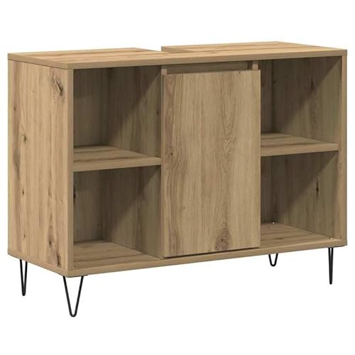 Eleganz Badezimmerschrank mit Regal | Eiche Optik | Holzwerkstoff | Stauraum Lösung | 80 x 33 x 60 cm | Modernes Badezimmermöbel-Set Eleganz Badezimmerschrank mit Regal | Eiche Optik | Holzwerkstoff | Stauraum Lösung | 80 x 33 x 60 cm | Modernes Badezimmermöbel-Set von Eleganz