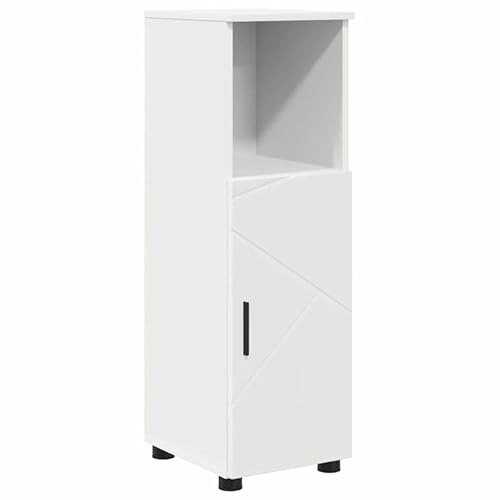 Eleganz Badezimmerschrank mit Regal - Weißer Badschrank aus Holzwerkstoff 30x35x95 cm - Stauraum-Lösung für Handtücher & Pflegeprodukte - Modernes Design für kleine Bäder Eleganz Badezimmerschrank mit Regal - Weißer Badschrank aus Holzwerkstoff 30x35x95 cm - Stauraum-Lösung für Handtücher & Pflegeprodukte - Modernes Design für kleine Bäder von Eleganz