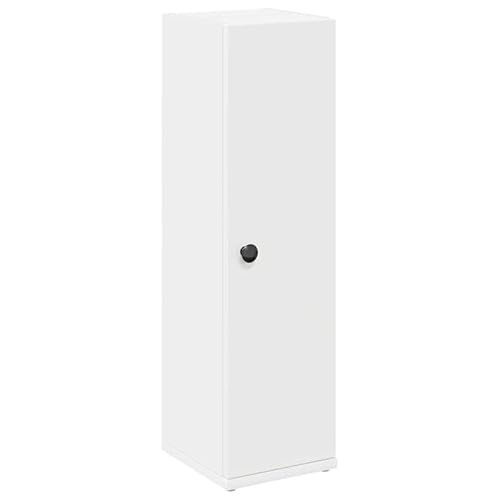 Eleganz Badezimmerschrank mit Rollenhalter aus Holzwerkstoff - Kompakter Aufbewahrungsschrank für Handtücher & Pflegeprodukte - Ideal für kleine Badezimmer (Weiß, 20,5x22x72 cm) von Eleganz