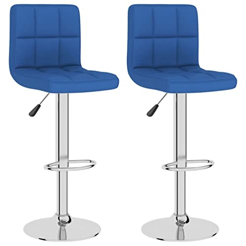 Eleganz Barhocker 2er Set Blau Stoff – Hochwertige Küchenhocker für Bar & Wohnzimmer, Bequeme & Stabile Sitzhocker für Küchentheke, Esszimmer oder Homebar Eleganz Barhocker 2er Set Blau Stoff – Hochwertige Küchenhocker für Bar & Wohnzimmer, Bequeme & Stabile Sitzhocker für Küchentheke, Esszimmer oder Homebar von Eleganz