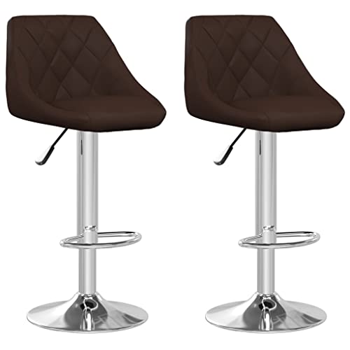 Eleganz Barhocker 2er Set Braun Kunstleder – Stilvolle Ottomane für Küche, Wohnzimmer oder Bar – Hochwertiges & pflegeleichtes Material – Perfekt für kleine Räume Eleganz Barhocker 2er Set Braun Kunstleder – Stilvolle Ottomane für Küche, Wohnzimmer oder Bar – Hochwertiges & pflegeleichtes Material – Perfekt für kleine Räume von Eleganz