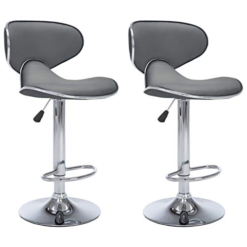 Eleganz Barhocker 2er Set Grau – Hoher Hocker mit Kunstlederbezug für Kücheninsel, Bar oder Wohnzimmer – Modern & pflegeleicht Eleganz Barhocker 2er Set Grau – Hoher Hocker mit Kunstlederbezug für Kücheninsel, Bar oder Wohnzimmer – Modern & pflegeleicht von Eleganz