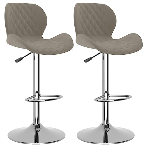 Eleganz Barhocker 2er Set Hellgrau Samt - Hochwertige Küchenhocker für Bar, Küche oder Wohnzimmer - Bequem & Stilvoll - Moderne Dekoration für Ihre Wohnung Eleganz Barhocker 2er Set Hellgrau Samt - Hochwertige Küchenhocker für Bar, Küche oder Wohnzimmer - Bequem & Stilvoll - Moderne Dekoration für Ihre Wohnung von Eleganz