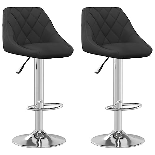 Eleganz Barhocker 2er Set Schwarz Samt - Hochwertige Küchenhocker für Bar, Küche & Wohnzimmer - Bequeme & stabile Sitzhocker mit Samtbezug - Modernes Design für Gastgeber & Genießer Eleganz Barhocker 2er Set Schwarz Samt - Hochwertige Küchenhocker für Bar, Küche & Wohnzimmer - Bequeme & stabile Sitzhocker mit Samtbezug - Modernes Design für Gastgeber & Genießer von Eleganz