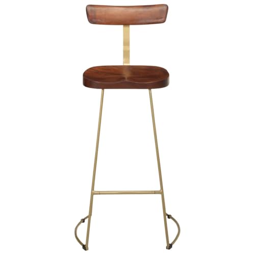 Eleganz Barhocker 2er Set aus Massivholz Mango – Hochwertige Barstühle für Küche, Wohnzimmer oder Garten – Stabile & langlebige Hocker (49x43x103 cm) von Eleganz