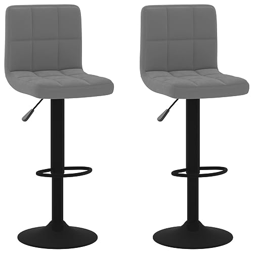 Eleganz Barhocker Set 2 STK. - Dunkelgrau Samt - Premium Ottoman für Bar, Wohnzimmer & Küche - Bequem & Stilvoll - Platzsparend & Langlebig Eleganz Barhocker Set 2 STK. - Dunkelgrau Samt - Premium Ottoman für Bar, Wohnzimmer & Küche - Bequem & Stilvoll - Platzsparend & Langlebig von Eleganz