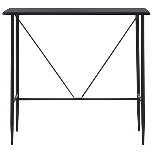 Eleganz Bartisch Schwarz 120x60x110cm - Höhenverstellbarer Bar Tisch aus MDF mit PVC-Beschichtung & Stahlbeinen - Ideal für Garten, Terrasse oder Wohnzimmer Eleganz Bartisch Schwarz 120x60x110cm - Höhenverstellbarer Bar Tisch aus MDF mit PVC-Beschichtung & Stahlbeinen - Ideal für Garten, Terrasse oder Wohnzimmer von Eleganz