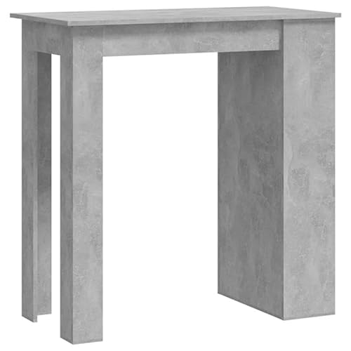 Eleganz Bartisch mit Regal aus Holzwerkstoff Betongrau 102x50x103,5 cm - Höhenverstellbarer Küchentisch für kleine Räume & Balkon - Langlebig & Stilvoll Eleganz Bartisch mit Regal aus Holzwerkstoff Betongrau 102x50x103,5 cm - Höhenverstellbarer Küchentisch für kleine Räume & Balkon - Langlebig & Stilvoll von Eleganz
