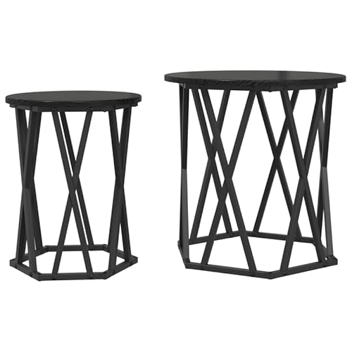 Eleganz Beistelltische Set 2 STK. aus Naturholz - Moderner Couchtisch aus Eiche Holzwerkstoff für Wohnzimmer, Schlafzimmer & Balkon - Stilvolle und stabile Beistelltische Eleganz Beistelltische Set 2 STK. aus Naturholz - Moderner Couchtisch aus Eiche Holzwerkstoff für Wohnzimmer, Schlafzimmer & Balkon - Stilvolle und stabile Beistelltische von Eleganz