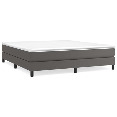 Eleganz Bettgestell 160x200 cm Grau Kunstleder - Modernes Bett mit hochwertiger Kunstlederoptik, langlebig & pflegeleicht für Schlafzimmer Eleganz Bettgestell 160x200 cm Grau Kunstleder - Modernes Bett mit hochwertiger Kunstlederoptik, langlebig & pflegeleicht für Schlafzimmer von Eleganz