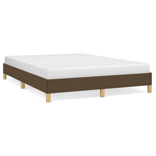 Eleganz Bettgestell 160x200 cm ohne Matratze - Dunkelbraunes Stoffbett mit stabilem Rahmen, modernes Schlafzimmer Design für Erholsamen Schlaf Eleganz Bettgestell 160x200 cm ohne Matratze - Dunkelbraunes Stoffbett mit stabilem Rahmen, modernes Schlafzimmer Design für Erholsamen Schlaf von Eleganz