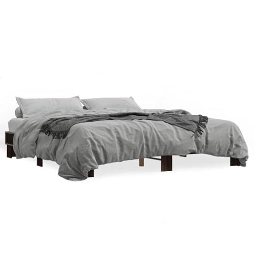Eleganz Bettgestell 200x200 cm Braun Eichen-Optik - Massivholz-Optik mit Metallrahmen, stabil & langlebig für Schlafzimmer im Landhausstil Eleganz Bettgestell 200x200 cm Braun Eichen-Optik - Massivholz-Optik mit Metallrahmen, stabil & langlebig für Schlafzimmer im Landhausstil von Eleganz